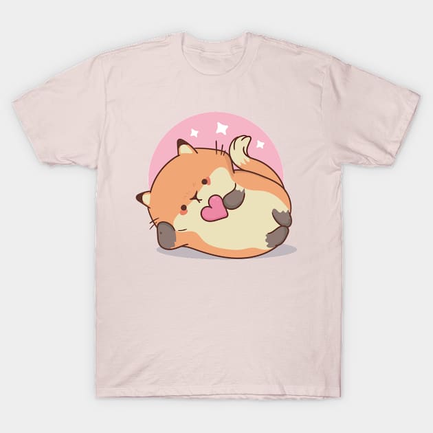 Kawaii Cat T-Shirt by DDP Design Studio